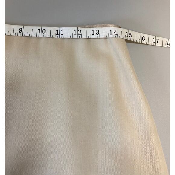 Banana Republic Skirt Set Women S/6 Beige Wool Blend Career Minimalist Lagenlook - Picture 13 of 16